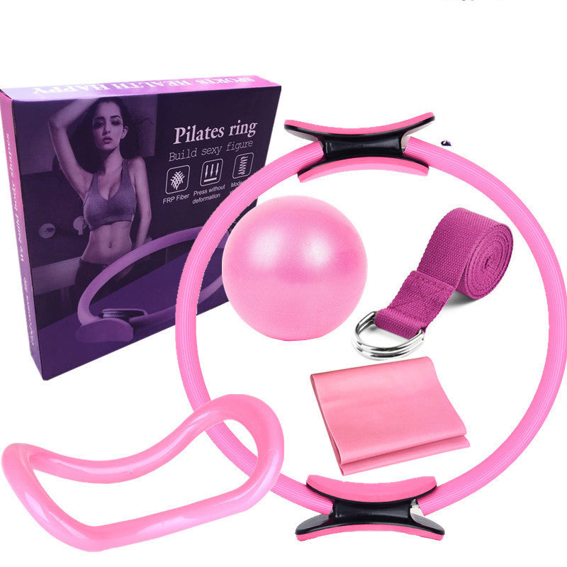 Ultimate 6-Piece Pilates Ring & Yoga Set | Full Body Toning Kit (Ring, Ball, Bands)