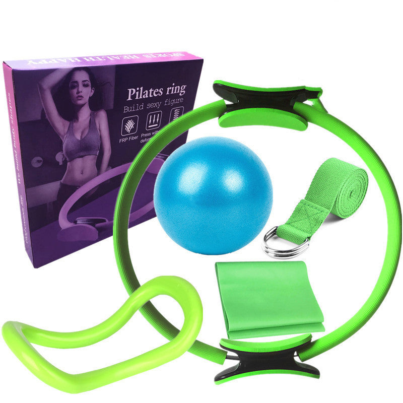 Ultimate 6-Piece Pilates Ring & Yoga Set | Full Body Toning Kit (Ring, Ball, Bands)