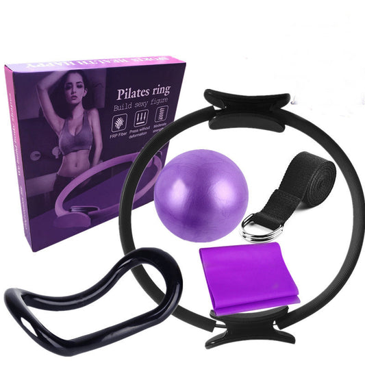 Ultimate 6-Piece Pilates Ring & Yoga Set | Full Body Toning Kit (Ring, Ball, Bands)