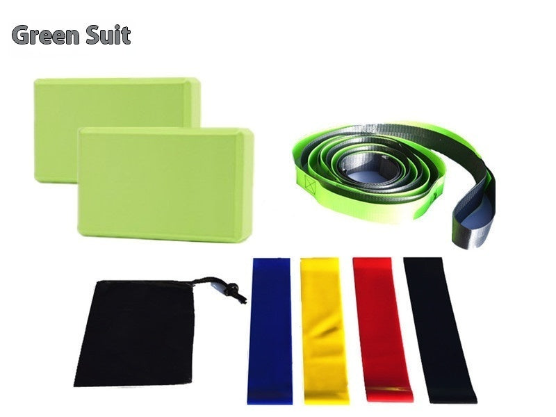 Ultimate Yoga Starter Kit (7-Piece Set) | 2 Yoga Blocks, Strap, 4 Resistance Bands & Bag