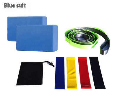 Ultimate Yoga Starter Kit (7-Piece Set) | 2 Yoga Blocks, Strap, 4 Resistance Bands & Bag
