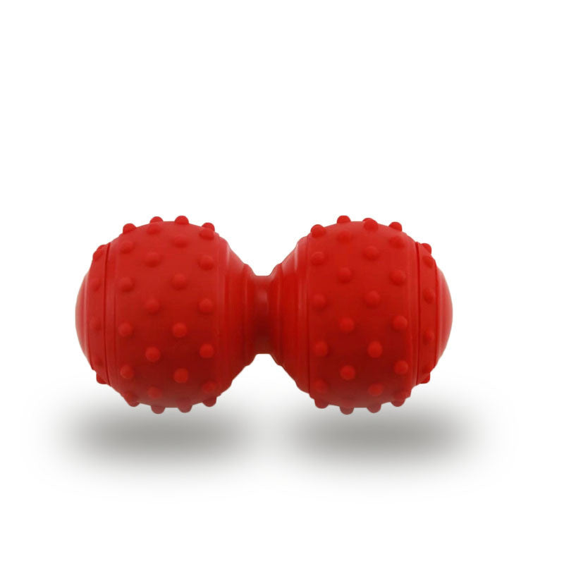Deep Tissue Peanut Massage Ball for Myofascial Release | Silicone Trigger Point Roller for Back & Neck Pain