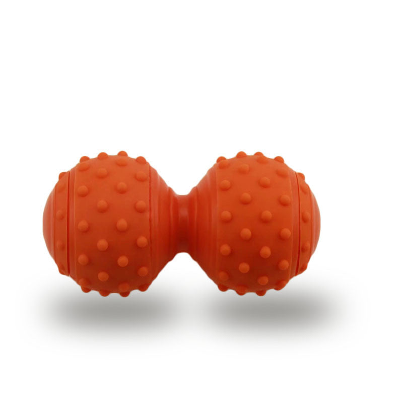 Deep Tissue Peanut Massage Ball for Myofascial Release | Silicone Trigger Point Roller for Back & Neck Pain