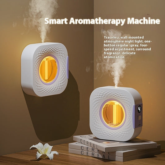 Smart Rechargeable Aromatherapy Diffuser | Automatic Wall-Mounted Air Freshener with Night Light