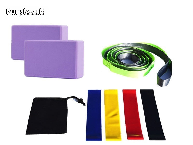 Ultimate Yoga Starter Kit (7-Piece Set) | 2 Yoga Blocks, Strap, 4 Resistance Bands & Bag