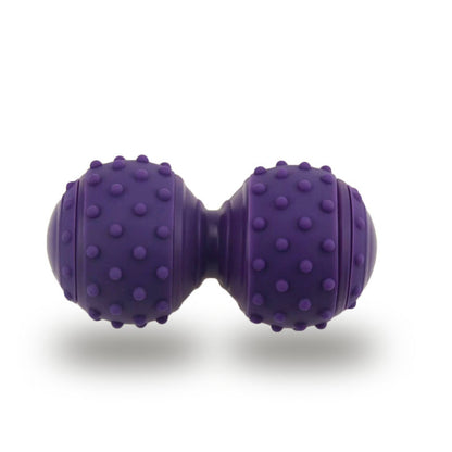 Deep Tissue Peanut Massage Ball for Myofascial Release | Silicone Trigger Point Roller for Back & Neck Pain