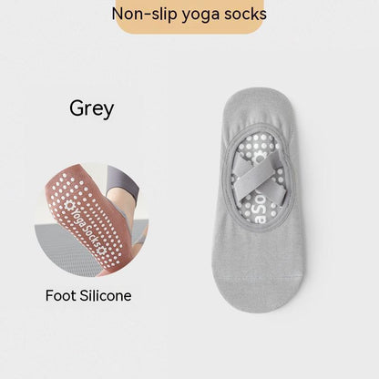 Non-Slip Grip Yoga Socks for Pilates & Barre | Cotton Breathable Anti-Skid Socks (Women)