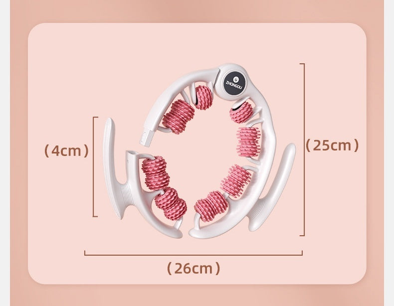 360° Leg Massage Roller for Muscle Relaxation | Calf Slimming Ring & Yoga Massager (Pink/Cyan/Green/Blue and White/)