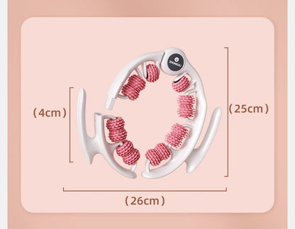 360° Leg Massage Roller for Muscle Relaxation | Calf Slimming Ring & Yoga Massager (Pink/Cyan/Green/Blue and White/)