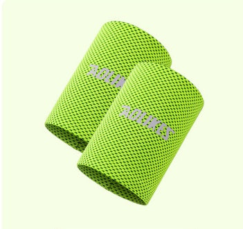 Cooling Sports Wrist Support Brace | Breathable Mesh Sweatband with Reflective Design (1pc)