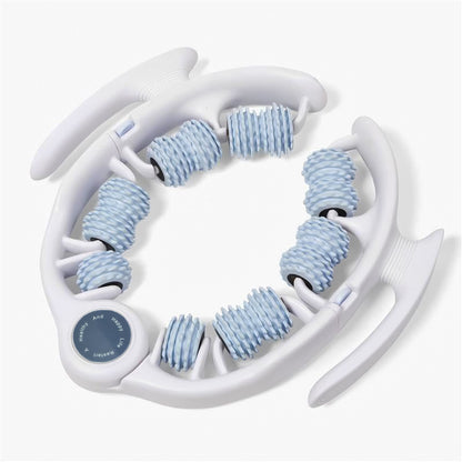 360° Leg Massage Roller for Muscle Relaxation | Calf Slimming Ring & Yoga Massager (Pink/Cyan/Green/Blue and White/)