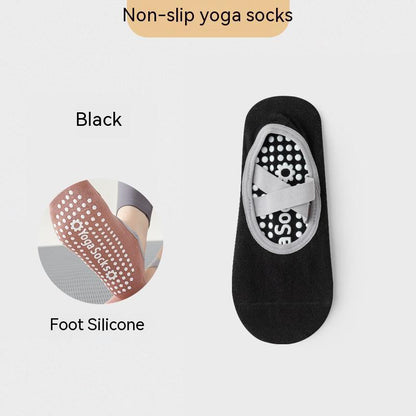 Non-Slip Grip Yoga Socks for Pilates & Barre | Cotton Breathable Anti-Skid Socks (Women)