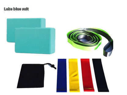 Ultimate Yoga Starter Kit (7-Piece Set) | 2 Yoga Blocks, Strap, 4 Resistance Bands & Bag