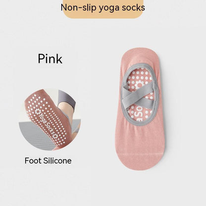 Non-Slip Grip Yoga Socks for Pilates & Barre | Cotton Breathable Anti-Skid Socks (Women)
