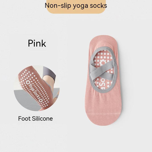 Non-Slip Grip Yoga Socks for Pilates & Barre | Cotton Breathable Anti-Skid Socks (Women)