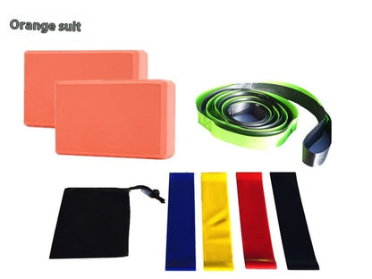 Ultimate Yoga Starter Kit (7-Piece Set) | 2 Yoga Blocks, Strap, 4 Resistance Bands & Bag