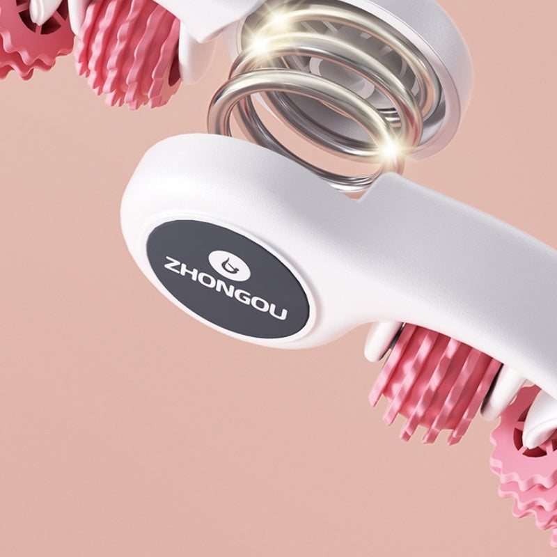 360° Leg Massage Roller for Muscle Relaxation | Calf Slimming Ring & Yoga Massager (Pink/Cyan/Green/Blue and White/)