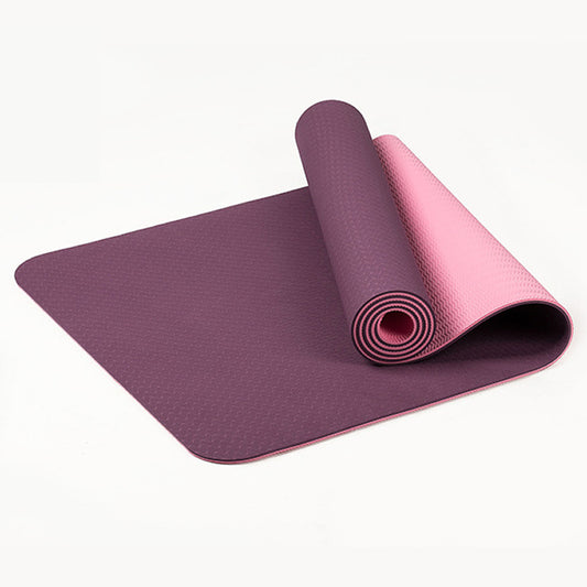 Premium TPE Yoga Mat (8mm Thick) | Non-Slip Eco-Friendly Exercise Mat for Pilates & Home Workout