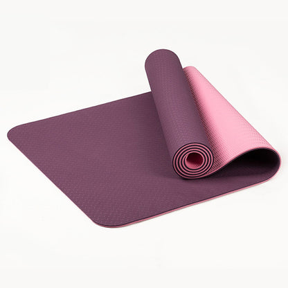 Premium TPE Yoga Mat (8mm Thick) | Non-Slip Eco-Friendly Exercise Mat for Pilates & Home Workout