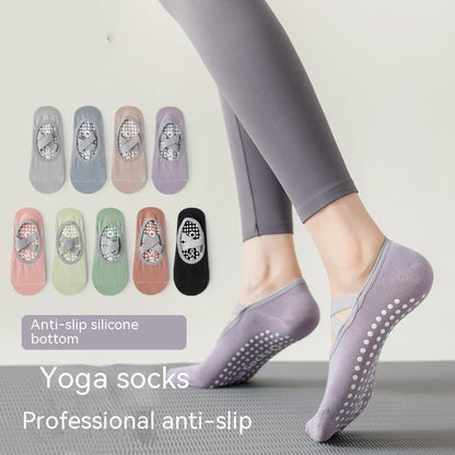 Non-Slip Grip Yoga Socks for Pilates & Barre | Cotton Breathable Anti-Skid Socks (Women)
